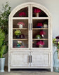 Rose Domed Vitrine-White Wheat/Cappuccino