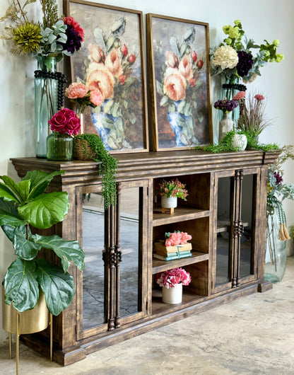 Blakely 4 Door Console-Pecan
