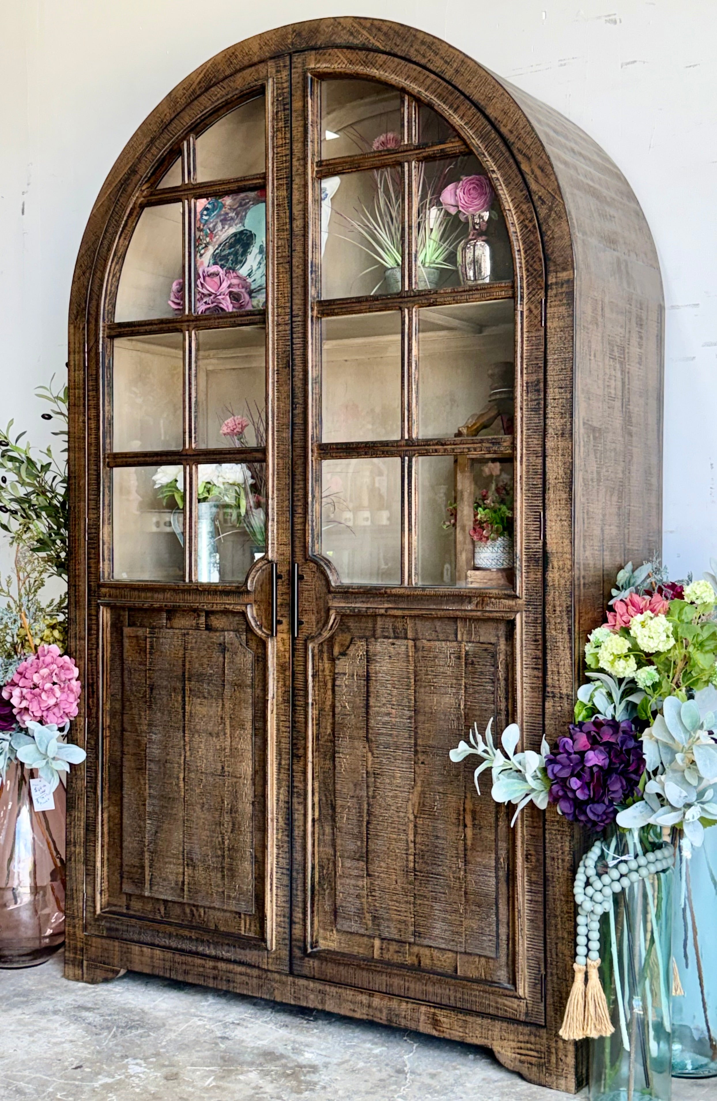 Tiffany Dome Vitrine-Honeywood