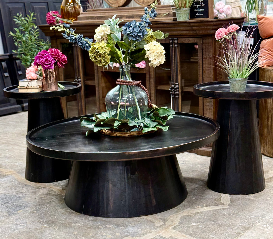Kennedy Side Table-Handrubbed Black