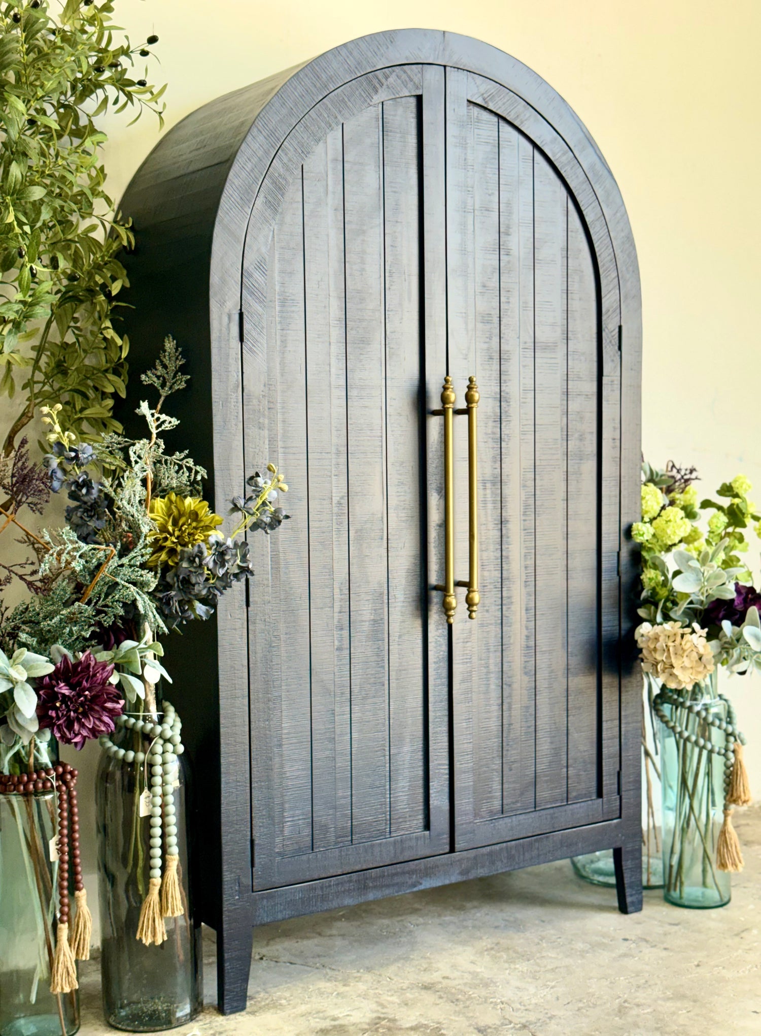 Georgia Domed Vitrine- Deep Blue/Gold