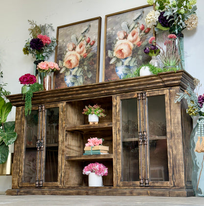 Blakely 4 Door Console-Pecan