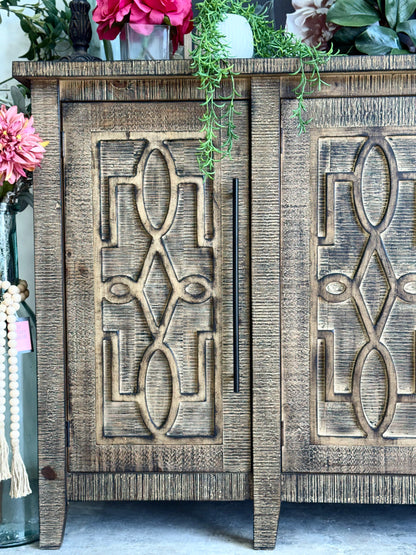 Ivy 4 Door Console-Amberwood