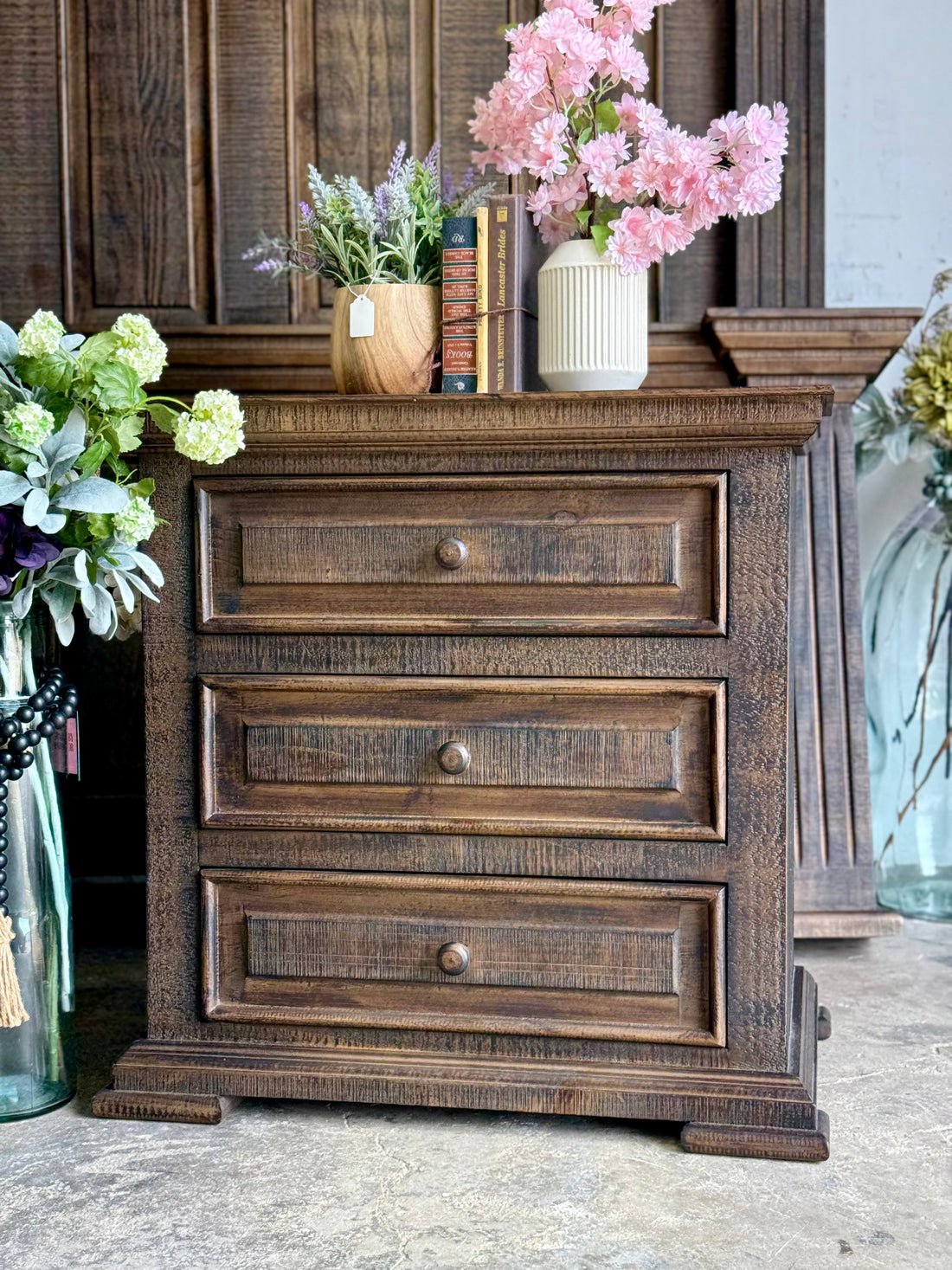 Charlotte 3-Drawer Nightstand-Honeywood™