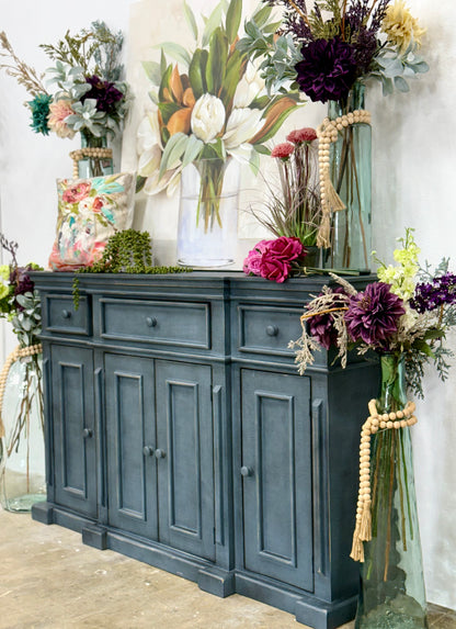 Lindsey 4-Door Console-Blue Haze