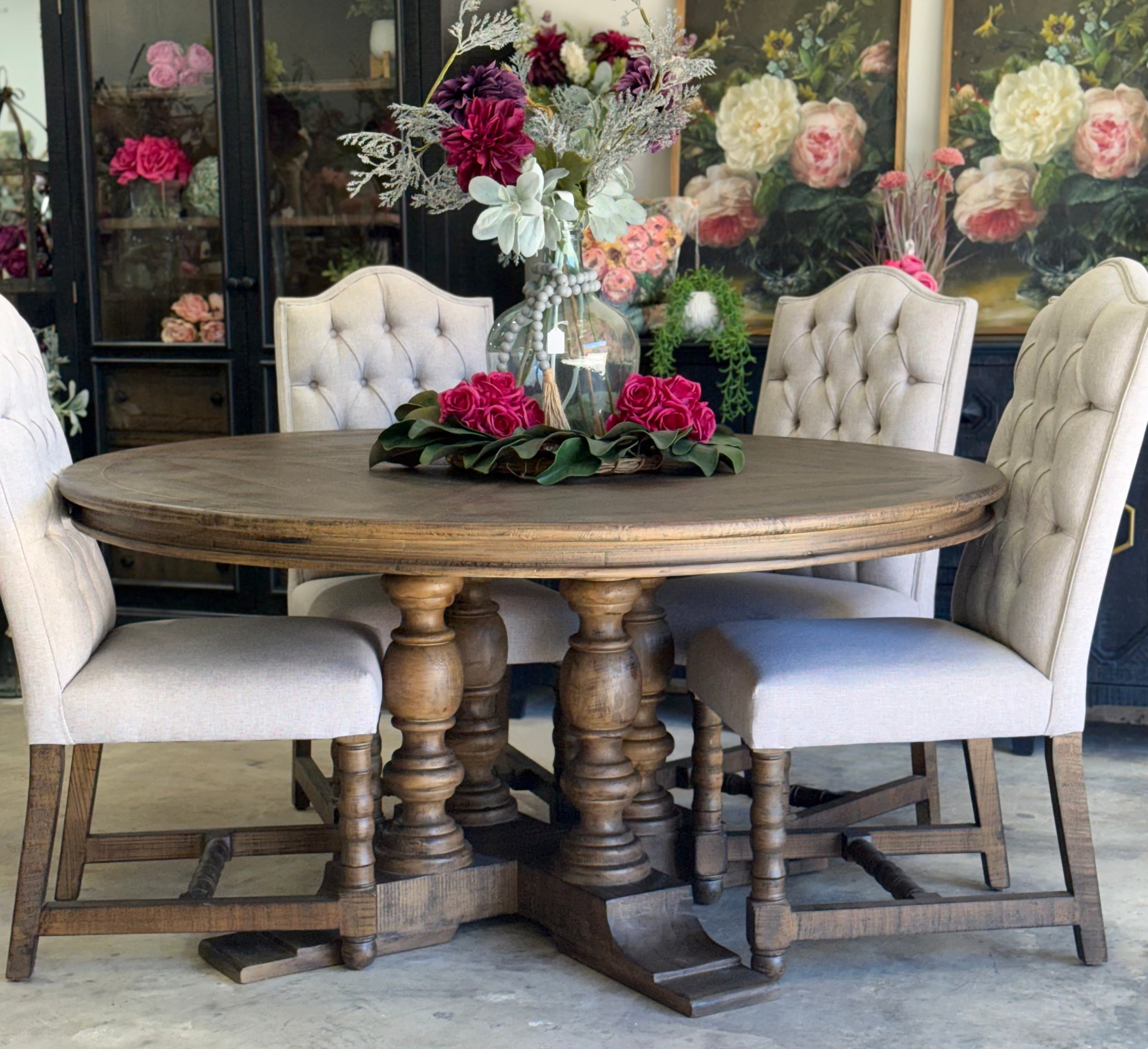 Kennedy 63&quot; Round Dining Table-Honeywood™