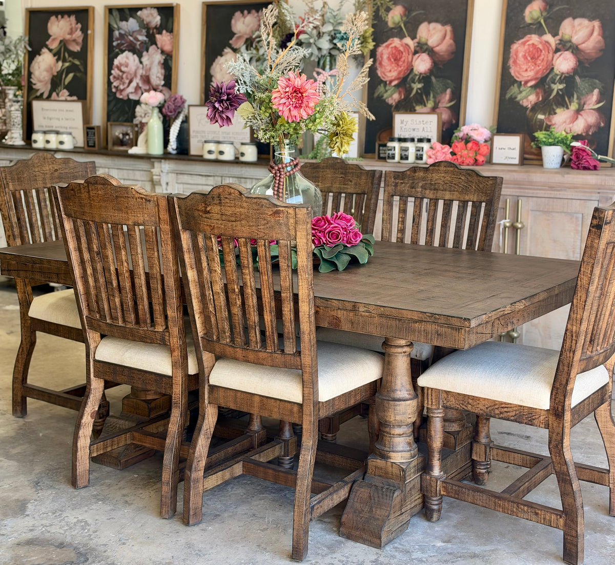 Ella 76" Dining Table Set With Chairs-Honeywood™