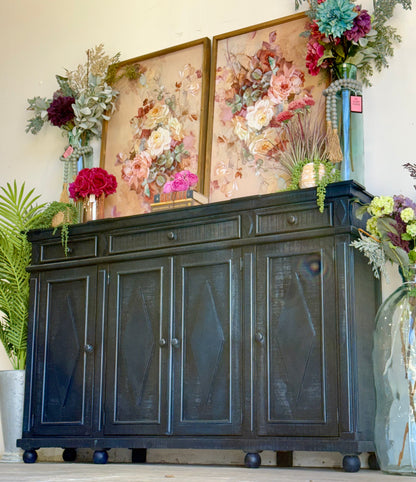 Julia 4 Door Console-Deep Blue