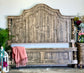 Bella King Arched Paneled Bed-Sandstone