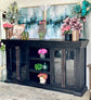 BLAKELY 4 Door Console-Handrubbed Black