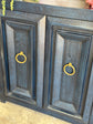 Imperial 2 Door Cabinet- Deep Blue/Gold