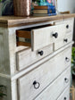 Delaney Chest of Drawers-White Wheat/Sandstone