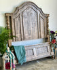 Bella Queen Arched Paneled Bed-Sandstone