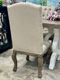 Delaney Upholstered Chairs-Granite/Wheat