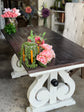 Harp Desk-White/Ash Top