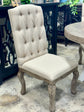 Delaney Upholstered Chairs-Granite/Wheat