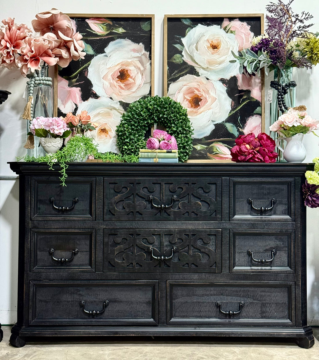 Harper Dresser-Handrubbed Black