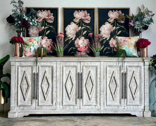Chloe 6 Door Console-Toasted Wheat