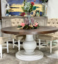 Rock Valley 60" Round Table- Two-Toned