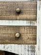 Hazel 2 Drawer Console-Distressed White/Sandstone