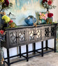 Westgate Leggy 6-Door Sideboard-Handrubbed Black