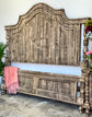 Bella King Arched Paneled Bed-Sandstone