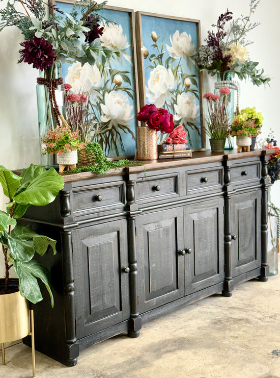 Novah 4-Door Console-Black/Sparrow