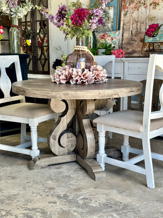 48 round online farmhouse dining table