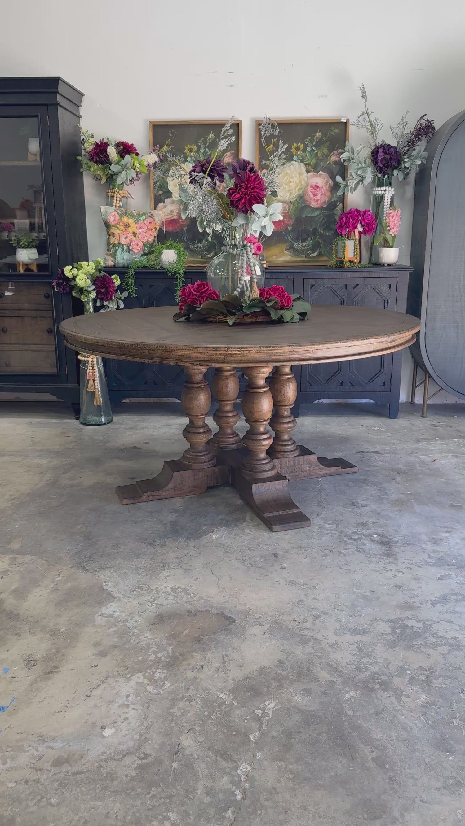 Kennedy 63&quot; Round Dining Table-Honeywood™