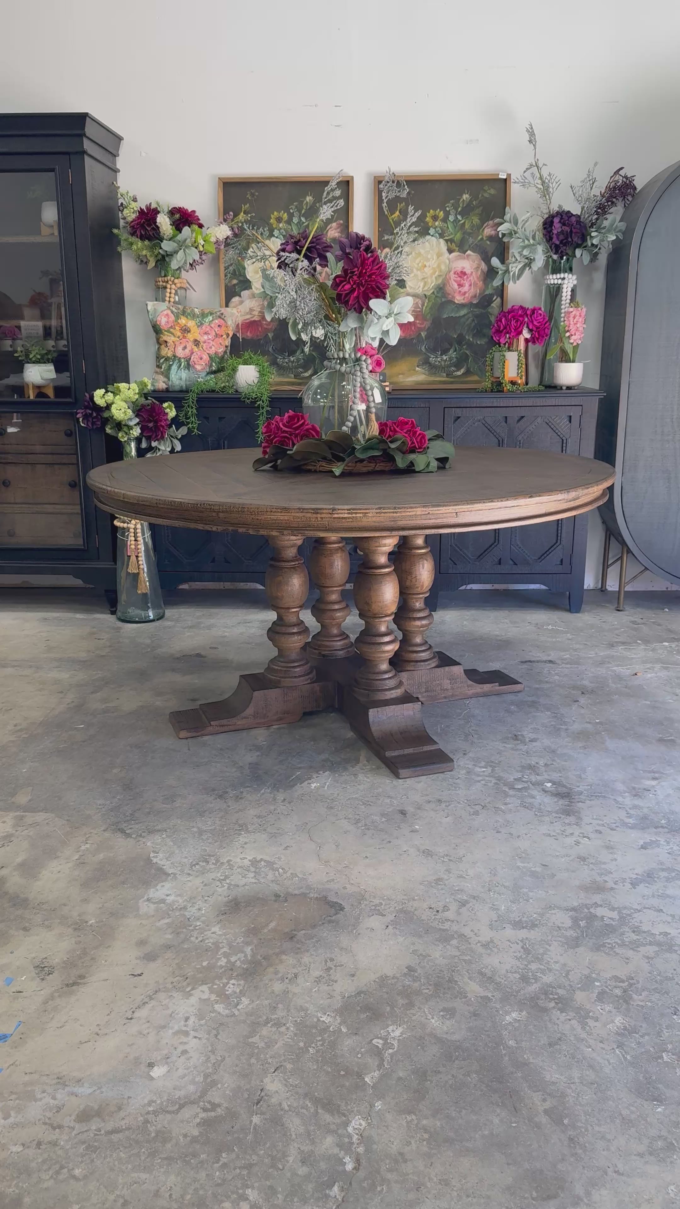 Kennedy 63&quot; Round Dining Table-Honeywood™