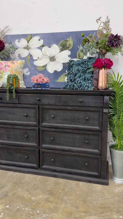 Jasmine Dresser-Handrubbed Black