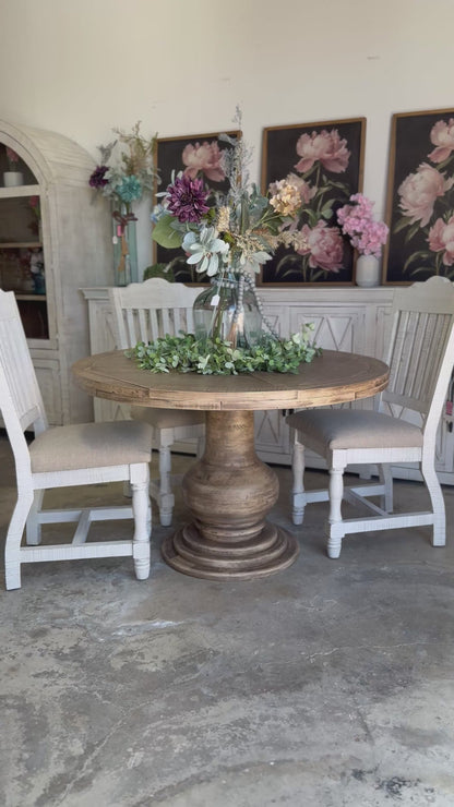 Clara 47&quot; Round Dining Table-Sandstone