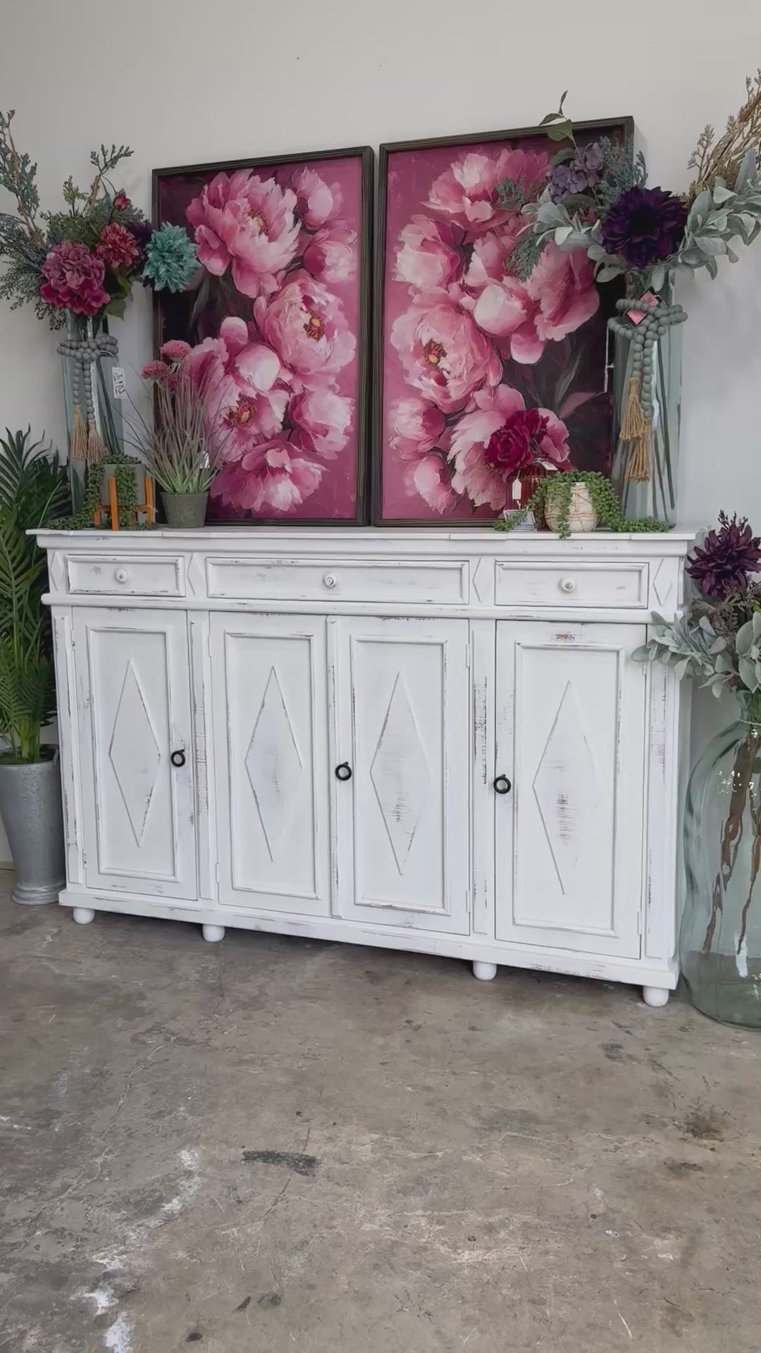 Julia 4 Door Console-Whisper White