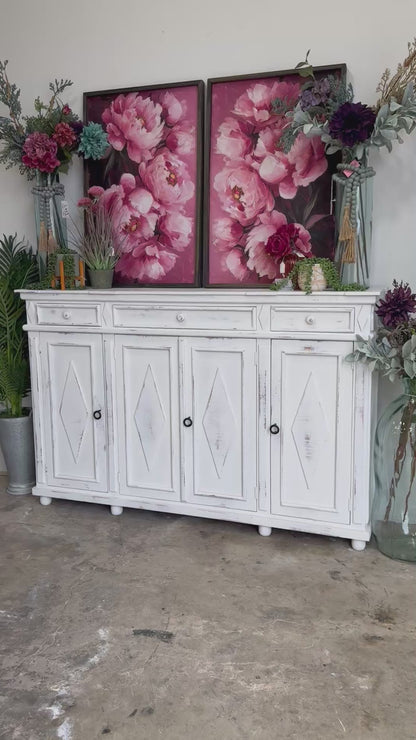 Julia 4 Door Console-Whisper White