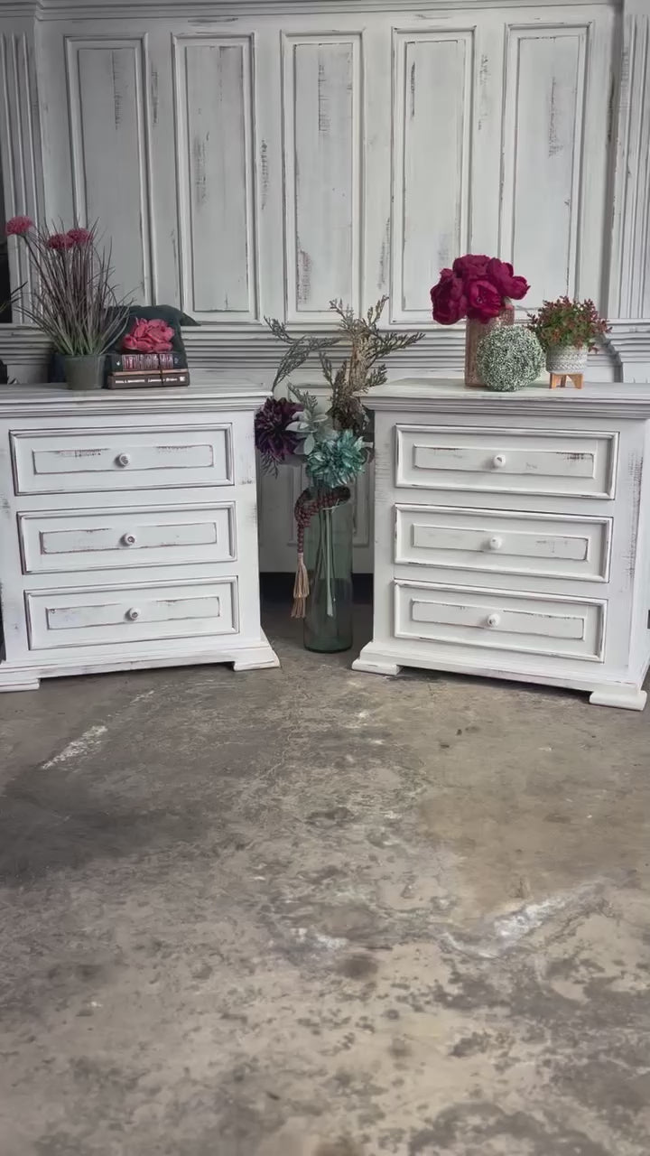Charlotte 3-Drawer Nightstand-Whisper White