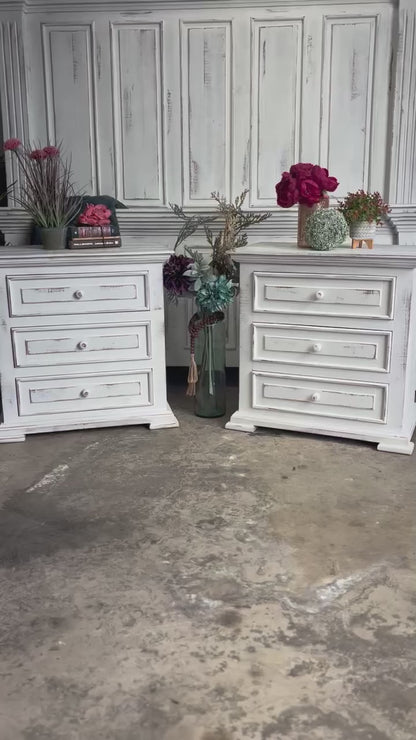 Charlotte 3-Drawer Nightstand-Whisper White