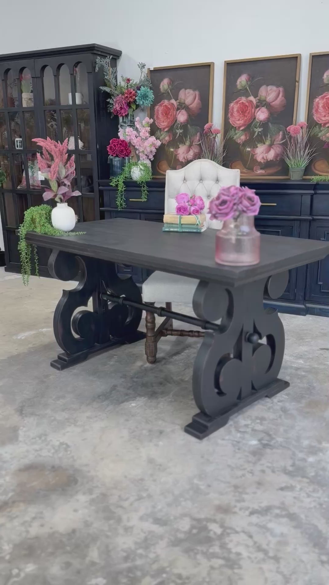 Harpwell Desk-Handrubbed Black