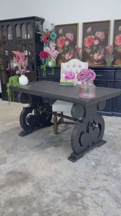 Harpwell Desk-Handrubbed Black