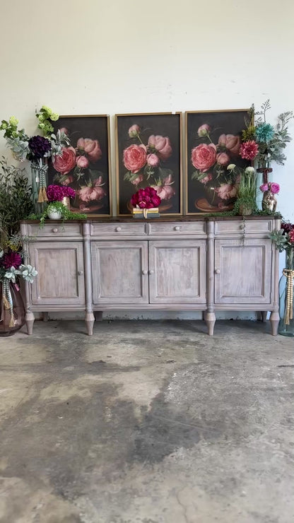 Celine 4 Door Console-Soft Drift/Honeywood