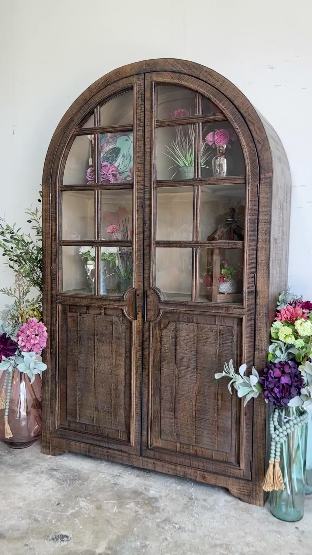 Tiffany Dome Vitrine-Honeywood