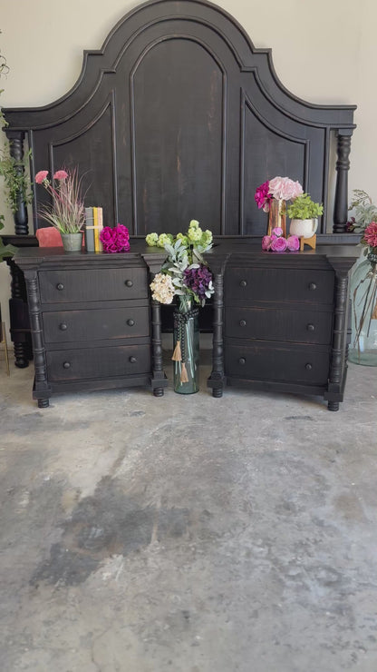 Madison Nightstand-Handrubbed Black