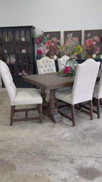 Ella 76" Dining Table With 6 Chairs-Honeywood™