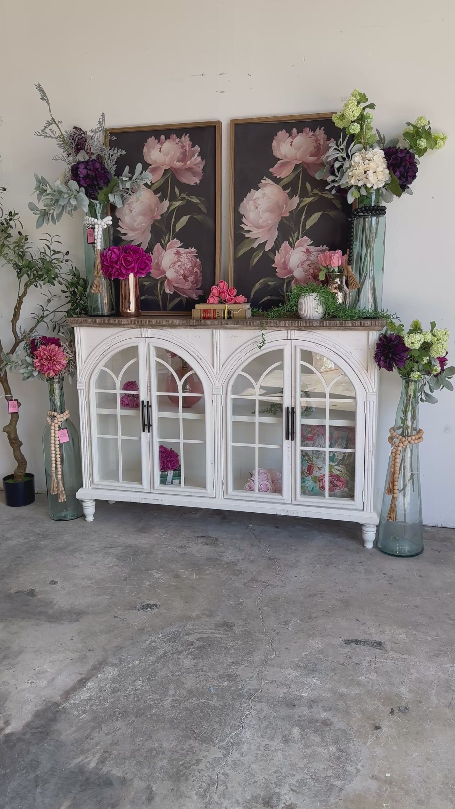 Colette Console-Frosted Linen/Sandstone