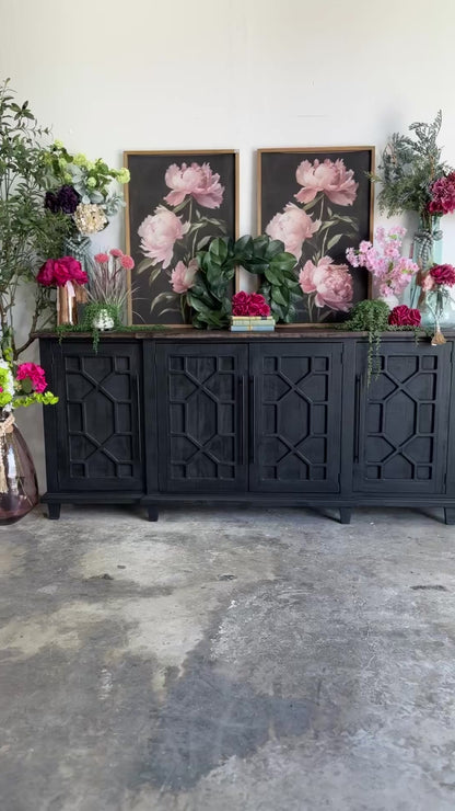 Michelle Console-Black/Honeywood