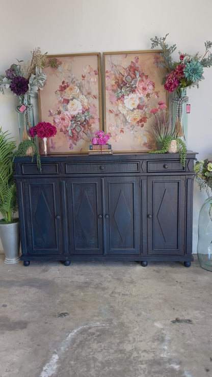Julia 4 Door Console-Deep Blue