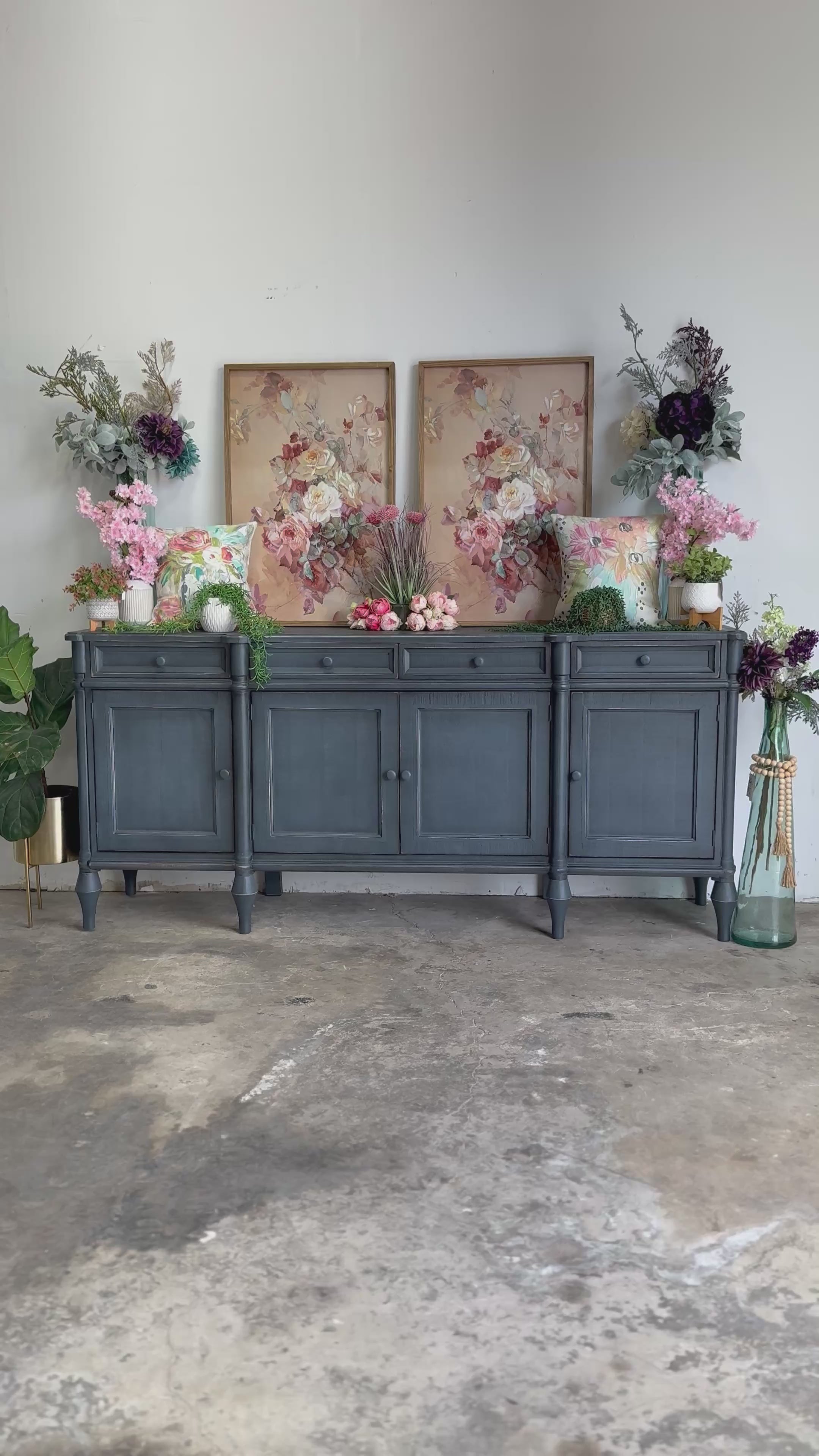 Celine 4 Door Console-Blue Haze™