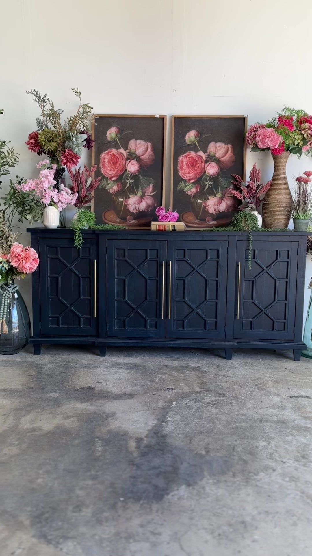 Michelle Console-Deep Blue/Gold