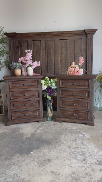 Charlotte 4 Drawer Oversized Nightstand-Honeywood™