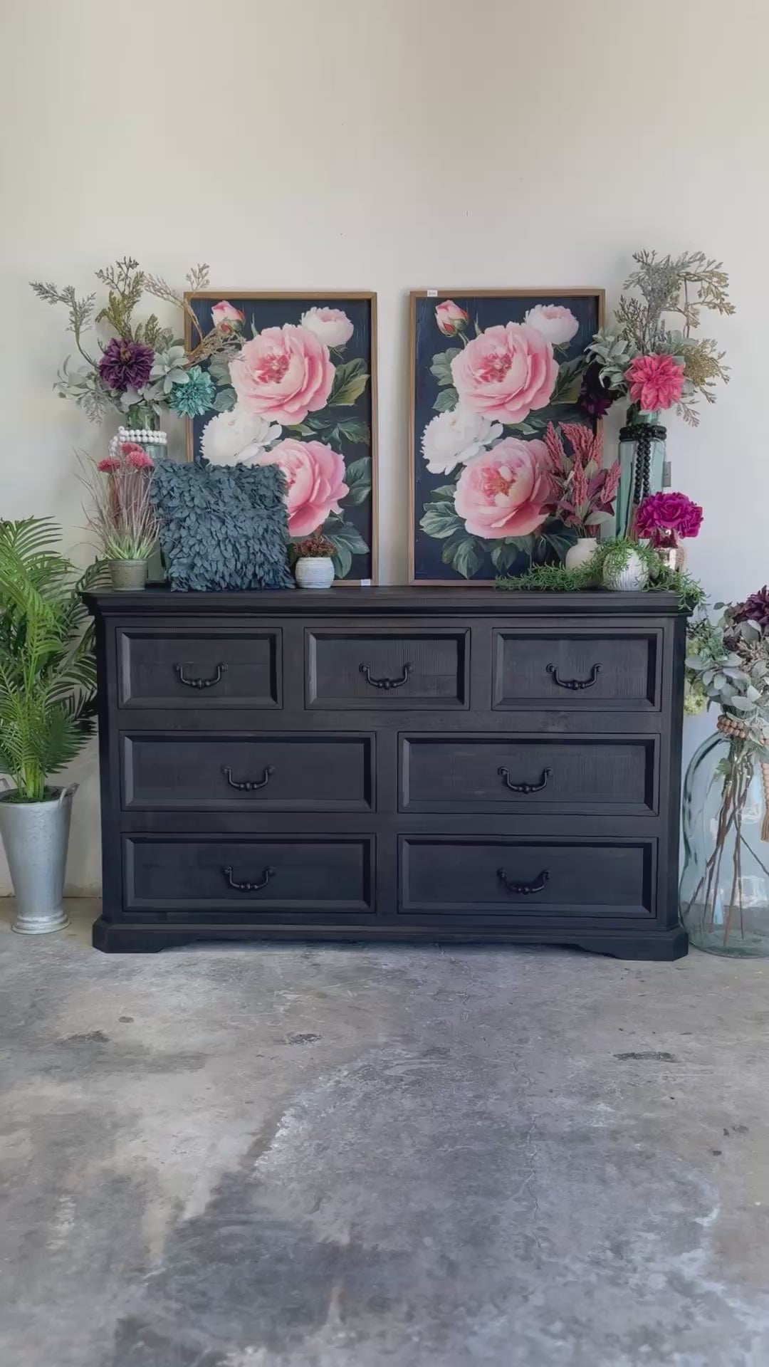Willow Dresser-Handrubbed Black