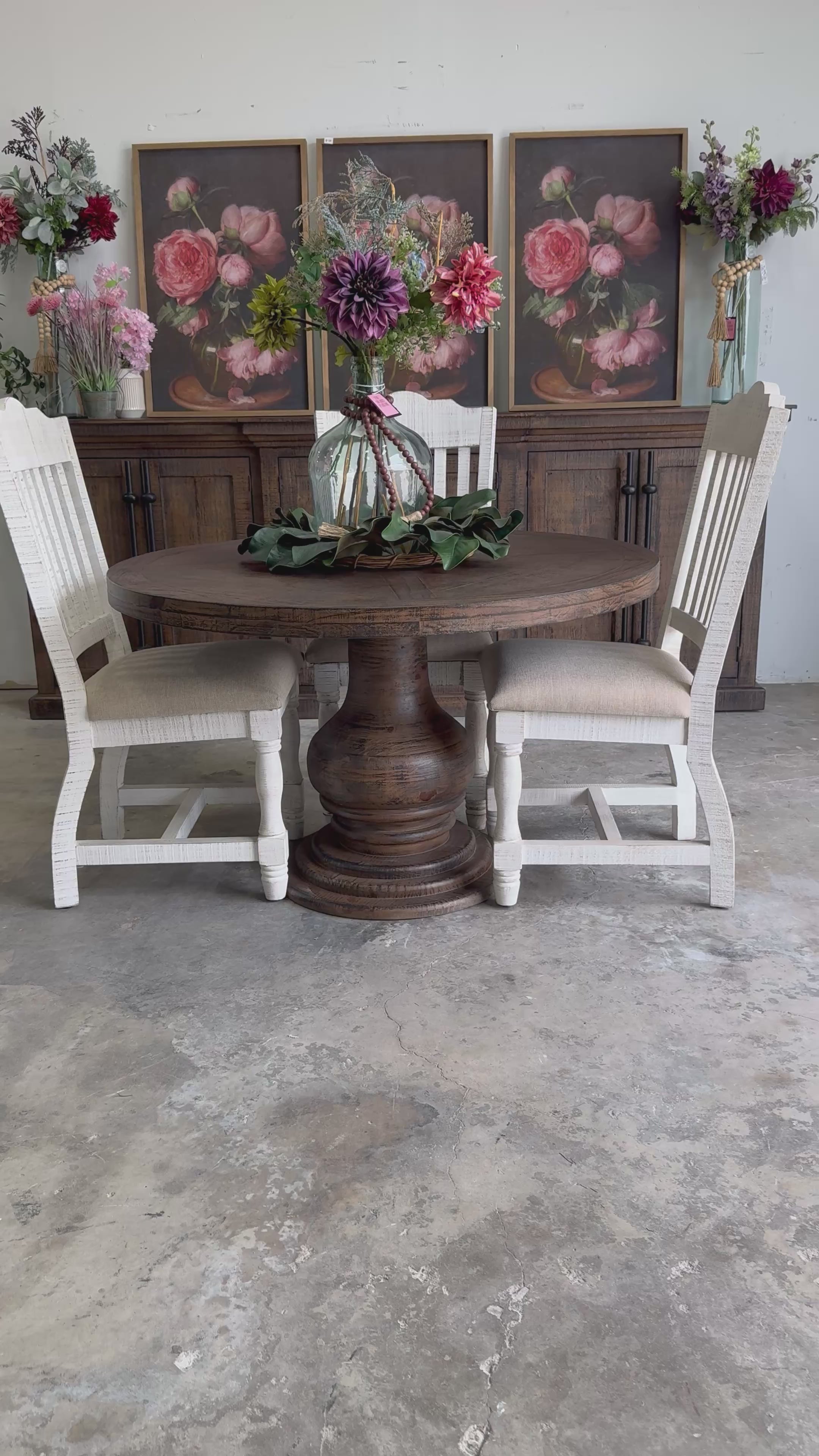 Clara 47" Round Dining Table-Honeywood™